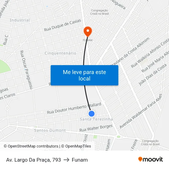 Av. Largo Da Praça, 793 to Funam map