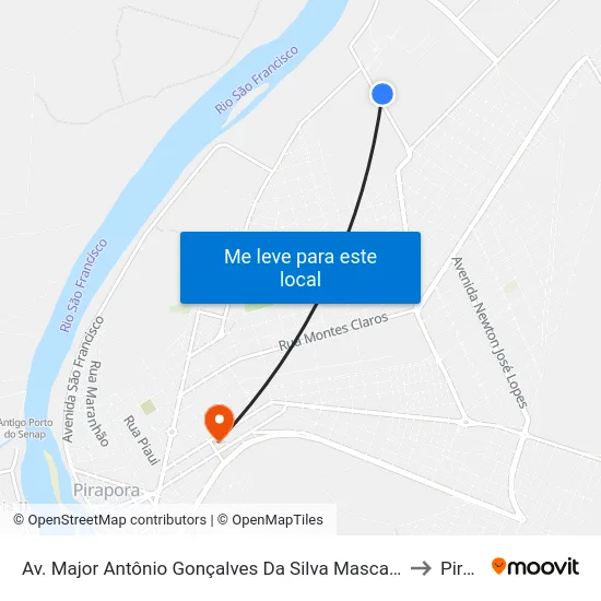 Av. Major Antônio Gonçalves Da Silva Mascarenhas, 13 | Cerâmica Pirapora to Pirapora map