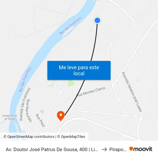 Av. Doutor José Patrus De Sousa, 400 | Liasa to Pirapora map