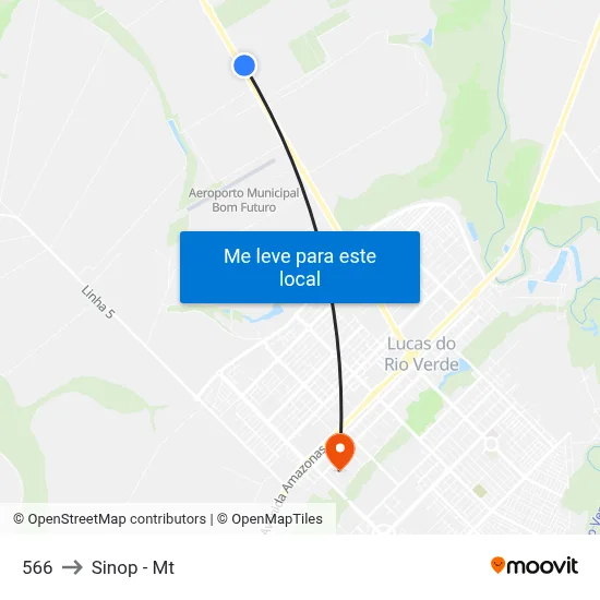 566 to Sinop - Mt map