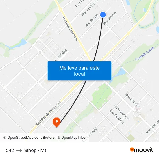 542 to Sinop - Mt map