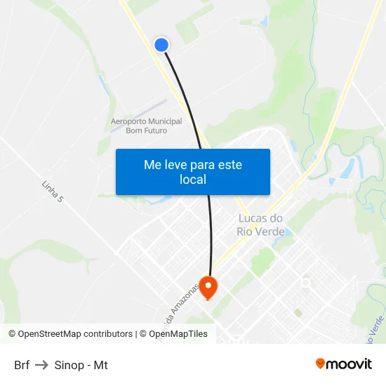 Brf to Sinop - Mt map