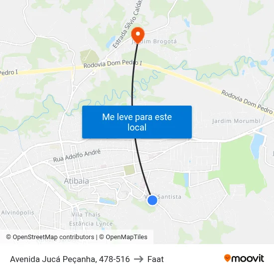 Avenida Jucá Peçanha, 478-516 to Faat map