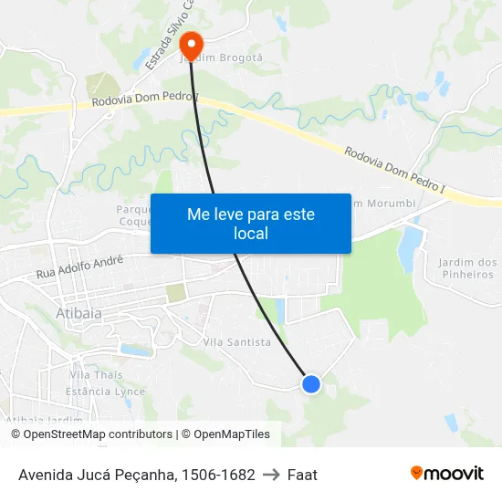 Avenida Jucá Peçanha, 1506-1682 to Faat map