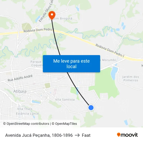 Avenida Jucá Peçanha, 1806-1896 to Faat map