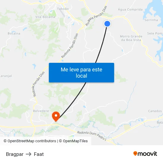 Bragpar to Faat map