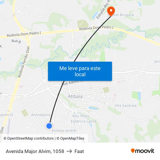 Avenida Major Alvim, 1058 to Faat map
