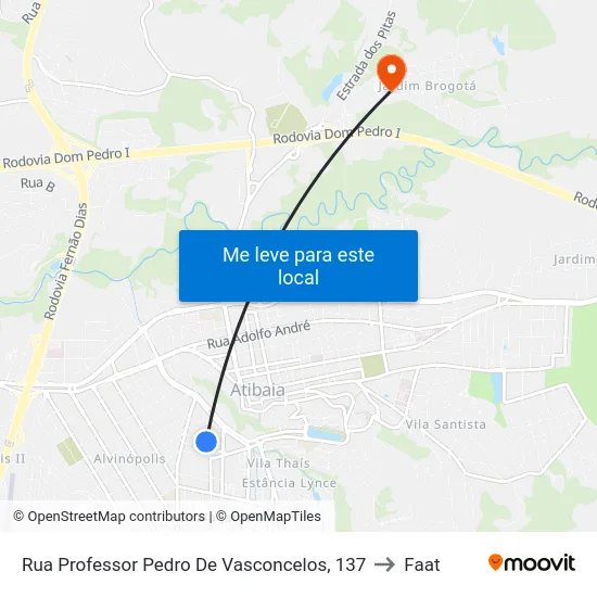 Rua Professor Pedro De Vasconcelos, 137 to Faat map
