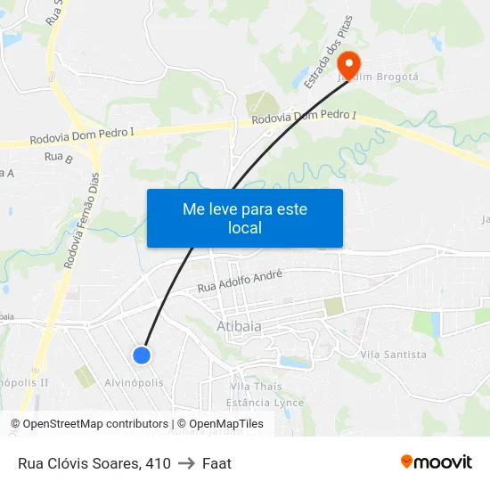 Rua Clóvis Soares, 410 to Faat map
