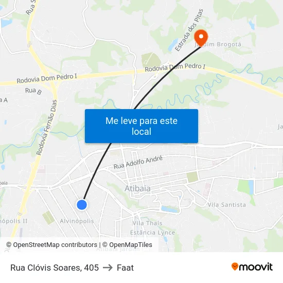 Rua Clóvis Soares, 405 to Faat map