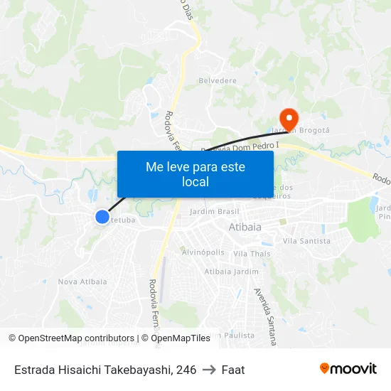 Estrada Hisaichi Takebayashi, 246 to Faat map