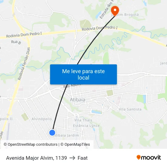 Avenida Major Alvim, 1139 to Faat map