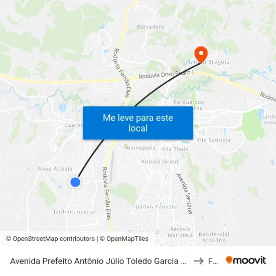 Avenida Prefeito Antônio Júlio Toledo Garcia Lopes, 1880 to Faat map