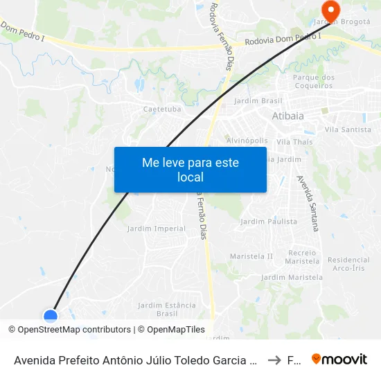 Avenida Prefeito Antônio Júlio Toledo Garcia Lopes, 1917 to Faat map