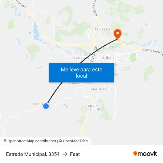 Estrada Municipal, 3354 to Faat map