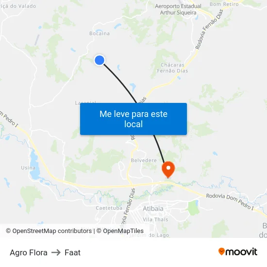 Agro Flora to Faat map