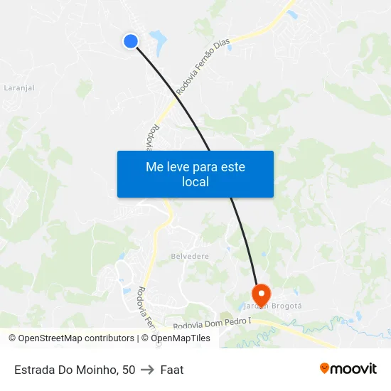 Estrada Do Moinho, 50 to Faat map