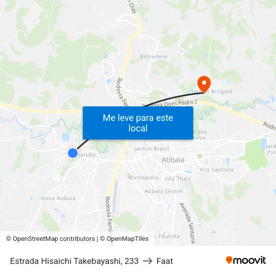 Estrada Hisaichi Takebayashi, 233 to Faat map