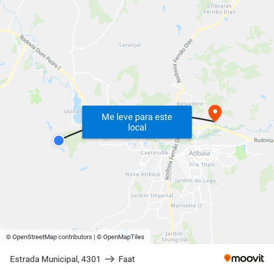 Estrada Municipal, 4301 to Faat map