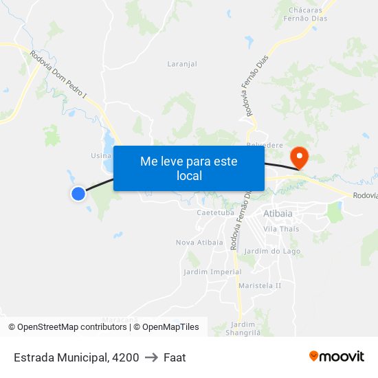Estrada Municipal, 4200 to Faat map