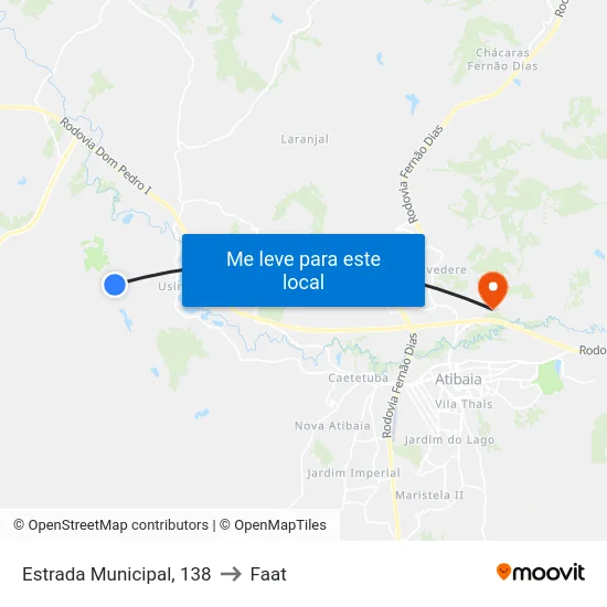 Estrada Municipal, 138 to Faat map