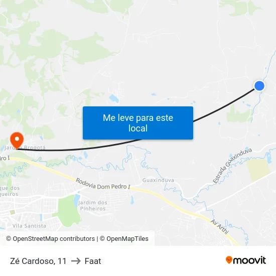 Zé Cardoso, 11 to Faat map