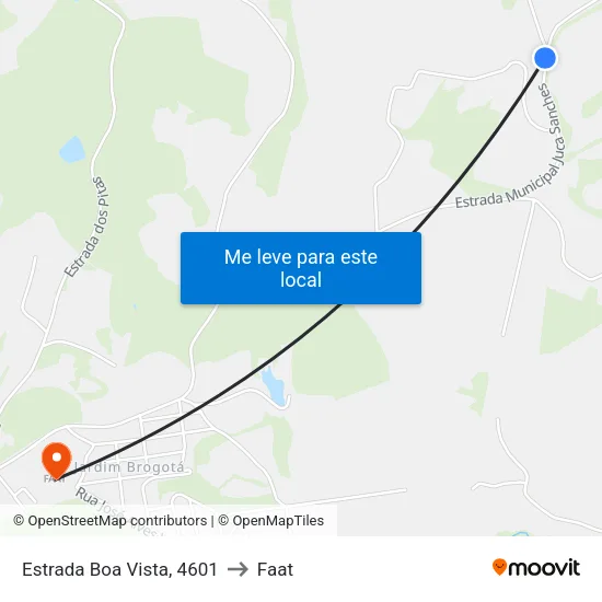 Estrada Boa Vista, 4601 to Faat map