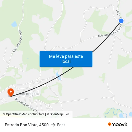 Estrada Boa Vista, 4500 to Faat map