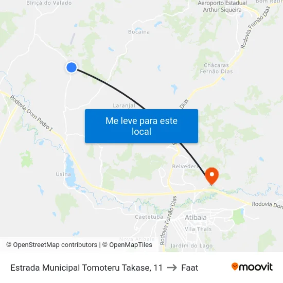 Estrada Municipal Tomoteru Takase, 11 to Faat map