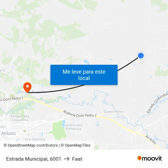 Estrada Municipal, 6001 to Faat map