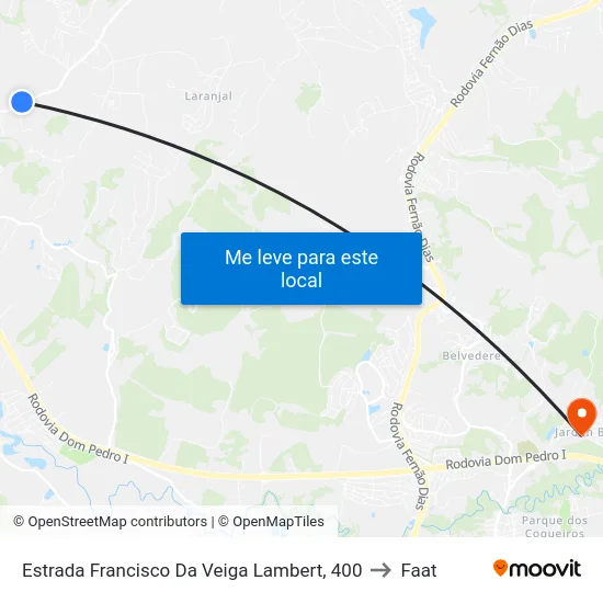 Estrada Francisco Da Veiga Lambert, 400 to Faat map
