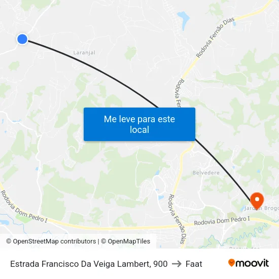 Estrada Francisco Da Veiga Lambert, 900 to Faat map