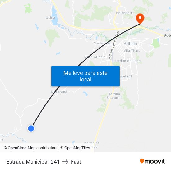 Estrada Municipal, 241 to Faat map