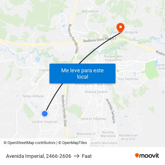Avenida Imperial, 2466-2606 to Faat map