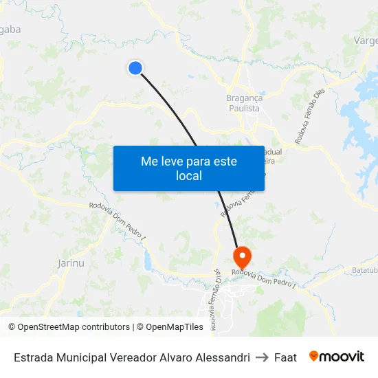 Estrada Municipal Vereador Alvaro Alessandri to Faat map