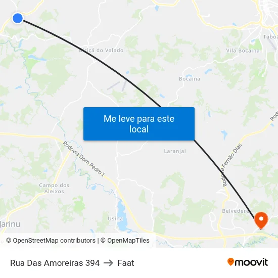 Rua Das Amoreiras 394 to Faat map
