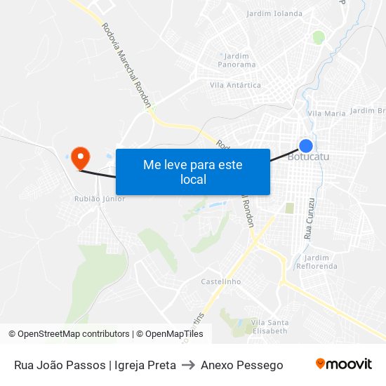 Rua João Passos | Igreja Preta to Anexo Pessego map