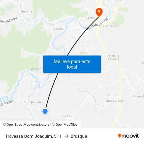 Travessa Dom Joaquim, 511 to Brusque map