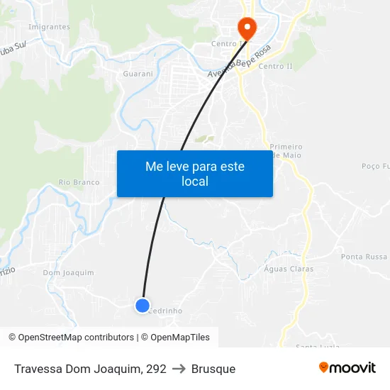 Travessa Dom Joaquim, 292 to Brusque map