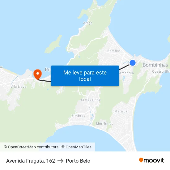 Avenida Fragata, 162 to Porto Belo map