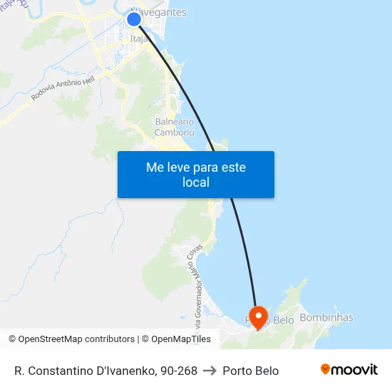 R. Constantino D'Ivanenko, 90-268 to Porto Belo map