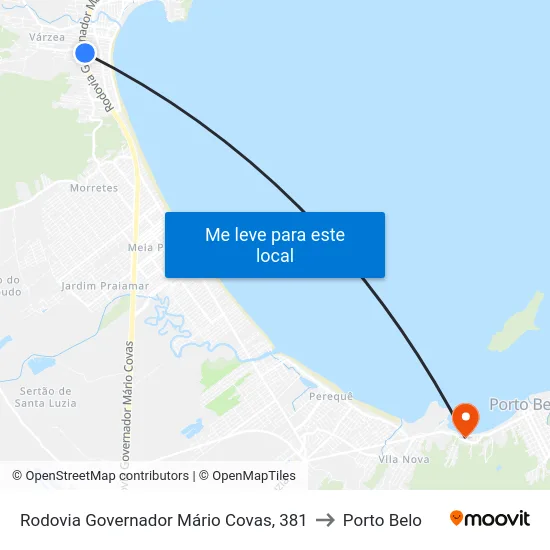 Rodovia Governador Mário Covas, 381 to Porto Belo map