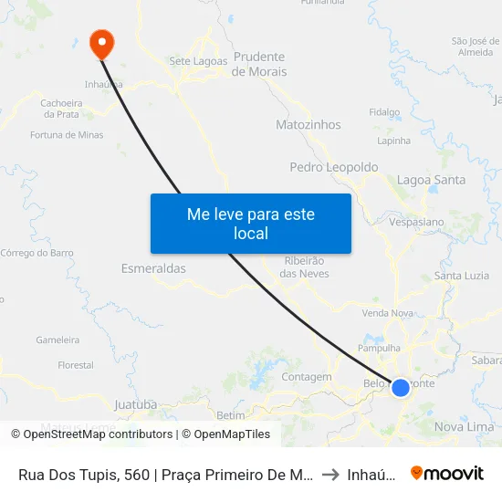Rua Dos Tupis, 560 | Praça Primeiro De Maio 2 to Inhaúma map
