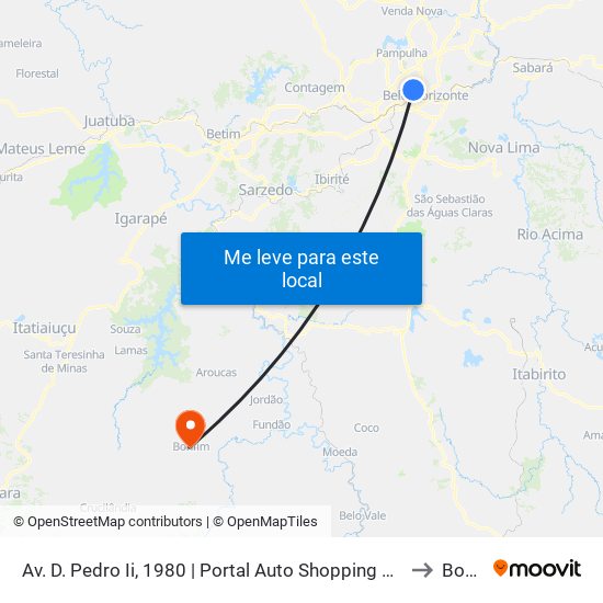 Av. D. Pedro Ii, 1980 | Portal Auto Shopping Com Drogaria Araújo to Bonfim map