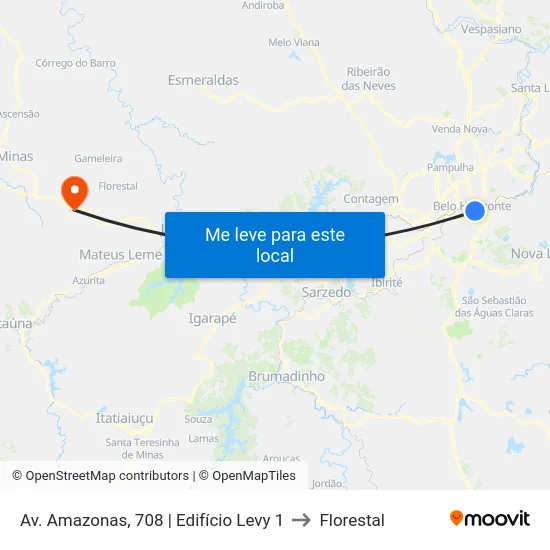Av. Amazonas, 708 | Edifício Levy 1 to Florestal map