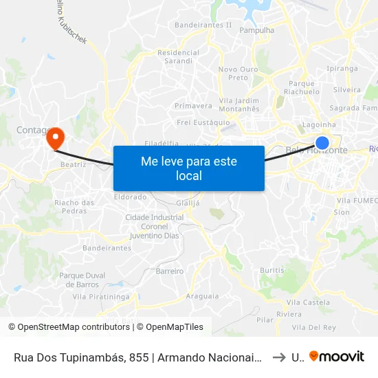 Rua Dos Tupinambás, 855 | Armando Nacionais E Importados/Empório Da Fábrica to Una map