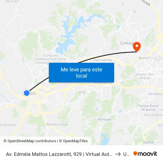 Av. Edméia Mattos Lazzarotti, 929 | Virtual Auto Peças to Una map