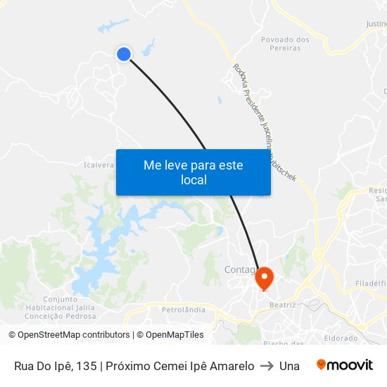 Rua Do Ipê, 135 | Próximo Cemei Ipê Amarelo to Una map