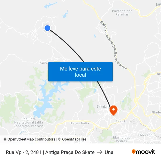Rua Vp - 2, 2481 | Antiga Praça Do Skate to Una map