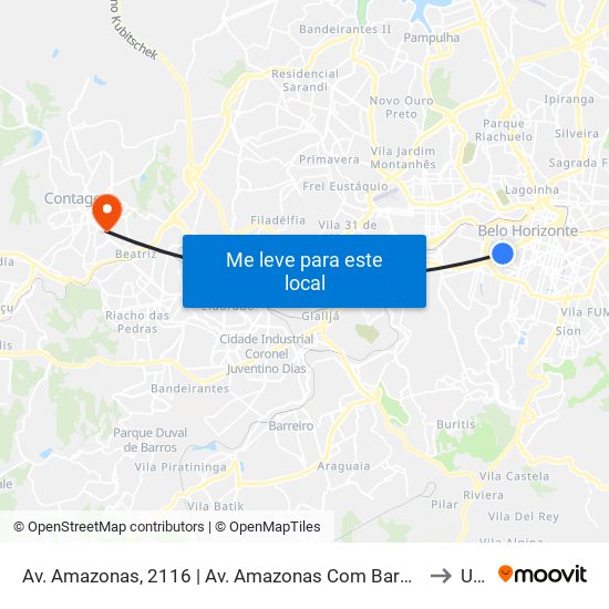 Av. Amazonas, 2116 | Av. Amazonas Com Barbacena 4 to Una map